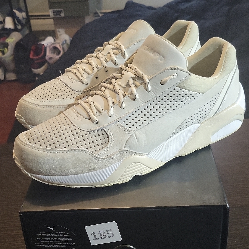 Puma R698 x Stampd Rare "Whisper White" (2015) M8.5/W10 EUC OG ALL - Picture 3 of 12